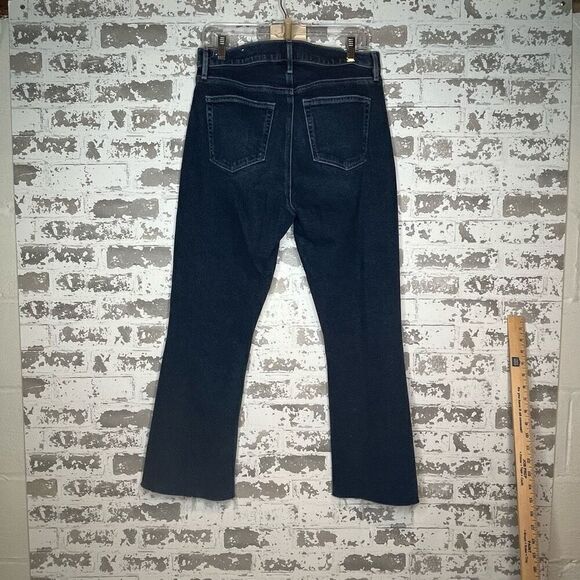 Loft | women dark wash high waist flare cropped - Picture 8 of 9